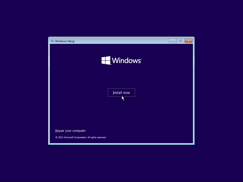02 Telepítse most A Windows 10 tiszta telepítése