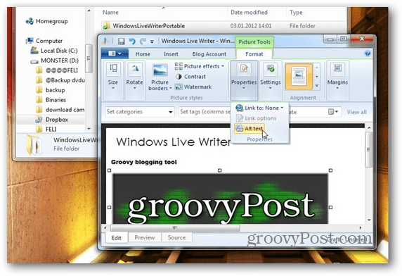 A Windows Live Writer futtatása a Dropboxból