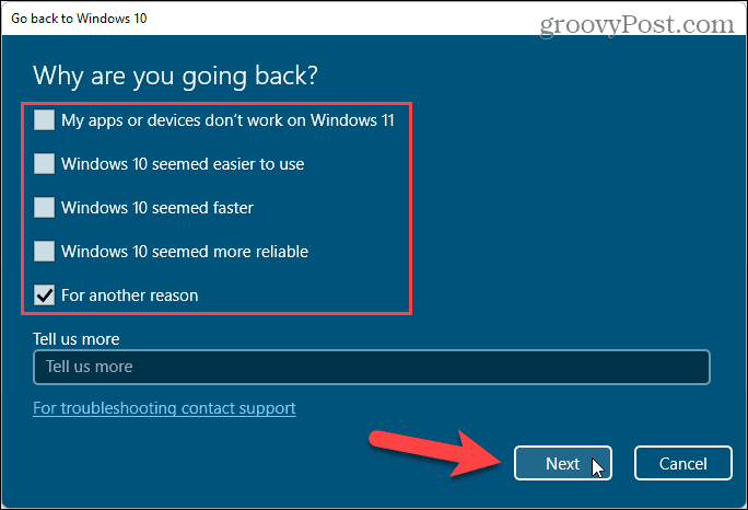 A Windows 10 rendszerhez való visszatérés okai