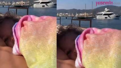 A nyaraló Anıl Altan videót készített a lányával!