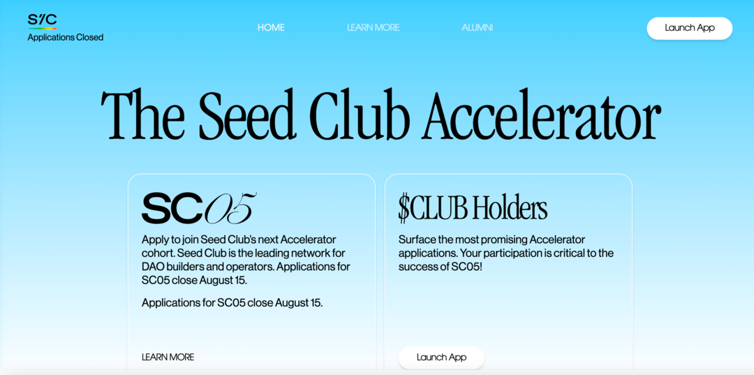 seed-club-dao-akcelerator-program-landing-page