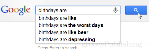 Mit gondol a google a születésnapokról?