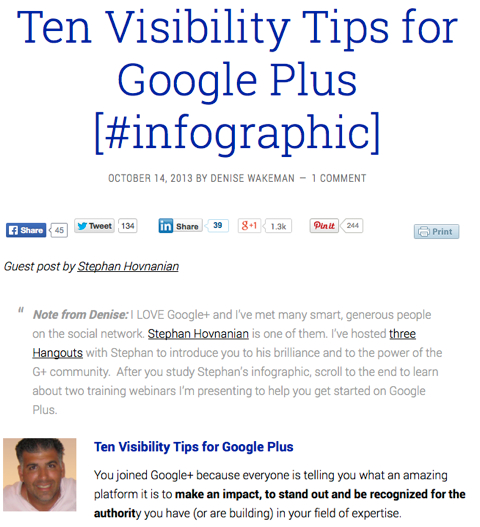 10 láthatósági tipp a Google Plus szolgáltatáshoz