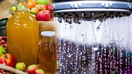 Milyen előnyei vannak az almaecet juicenak? Mi történik, ha az almaecetet hozzáadja a tusfürdő vízéhez?