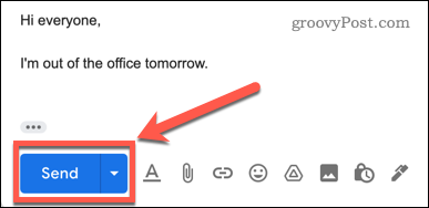 Gmail e-mail küldése