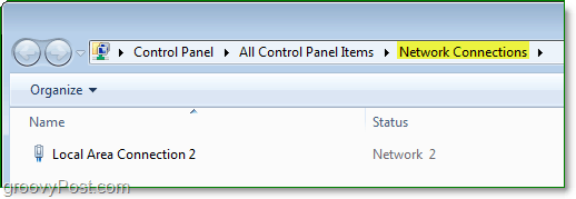 a központ 7 hálózati kapcsolati ablaka a Windows 7-ben