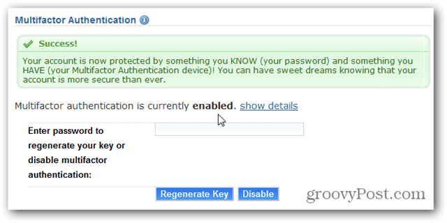 Két tényezős hitelesítés engedélyezése a Dreamhost alkalmazásban