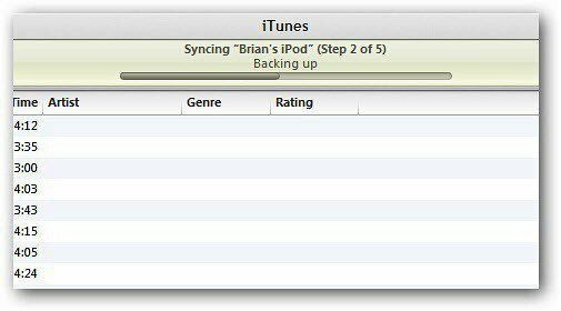 iTunes szinkronizálás