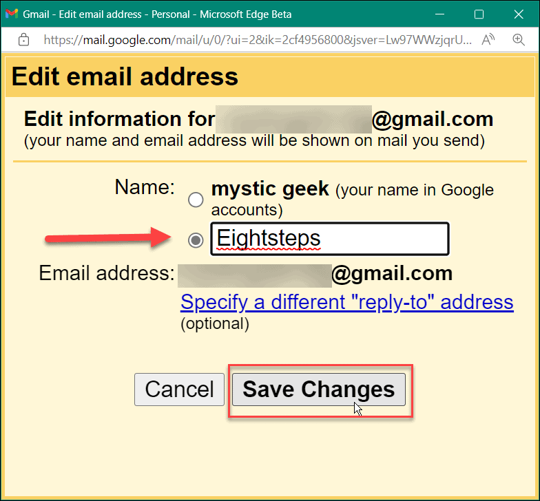 Hogyan változtassunk nevet a gmailben