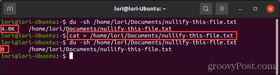 Átirányítás a devnull-ra a cat paranccsal Linuxban