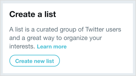 Kattintson az Új lista létrehozása elemre, majd válassza ki azokat a felhasználókat, akiket hozzá kíván adni a Twitter-listájához.