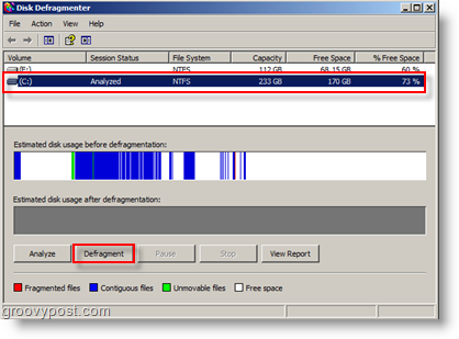Lemez-töredezettség-mentesítő lehetőségek Windows XP-hez - elemzés és töredezettségmentesítés