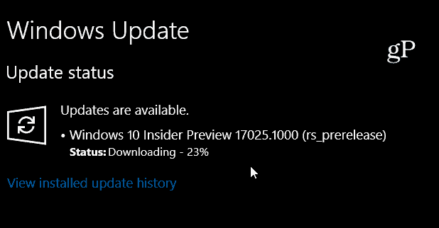 A Microsoft kiadja a Windows 10 Redstone 4 Preview Build 17025 verziót