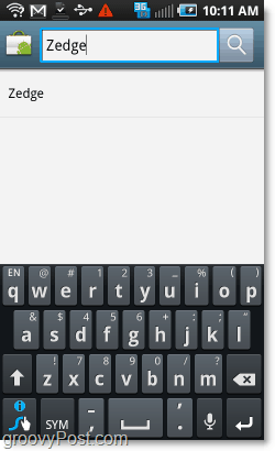 keresse az android piacon a zedge-t
