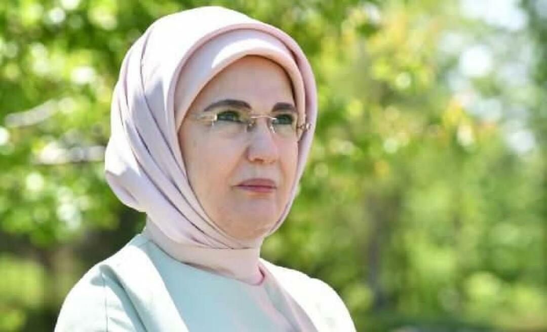 Emine Erdoğan az Egyesült Arab Emírségek lakosainak, akik támogatták a "Bridges of Goods" humanitárius segélykampányt...