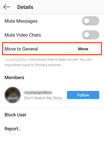 Üzenetek cseréje az Instagram Creator Profile Direct Messages Beérkező levelek mappájában, 1. lépés.