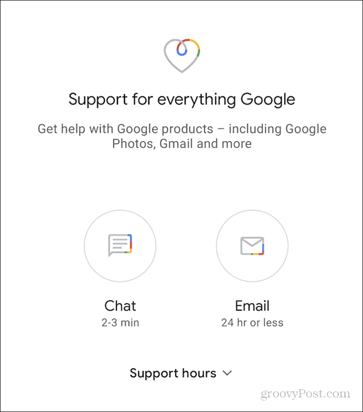 Google One támogatás