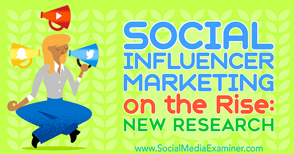 A társadalmi befolyásolók marketingje növekvőben: Michelle Krasniak új kutatása a közösségi média vizsgáztatójáról.