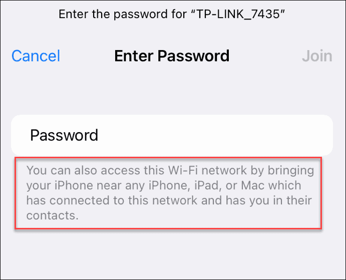 megosztani egy wi-fi jelszót iPhone-on