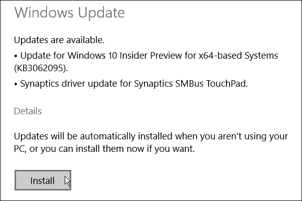 A Windows 10 Build 10074 frissítés elérhető: KB3062095
