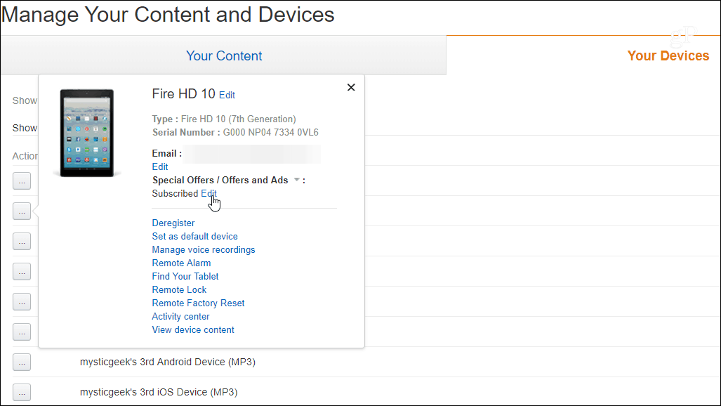 Hogyan távolítsuk el a hirdetéseket a Fire HD 10 zár képernyőn