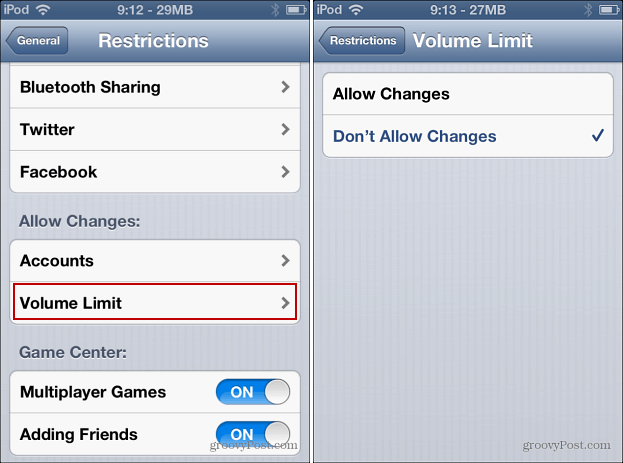 Volume Limit Restriction változások