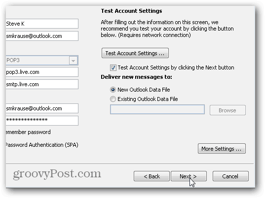Az Outlook 2010 SMTP POP3 IMAP beállításai - 08