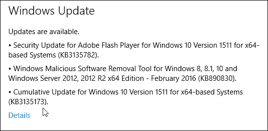 Windows 10 frissítés KB3132723