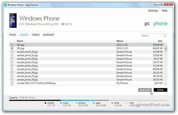 Windows Phone 8 Windows Phone alkalmazás szinkronizálása a számítógéppel