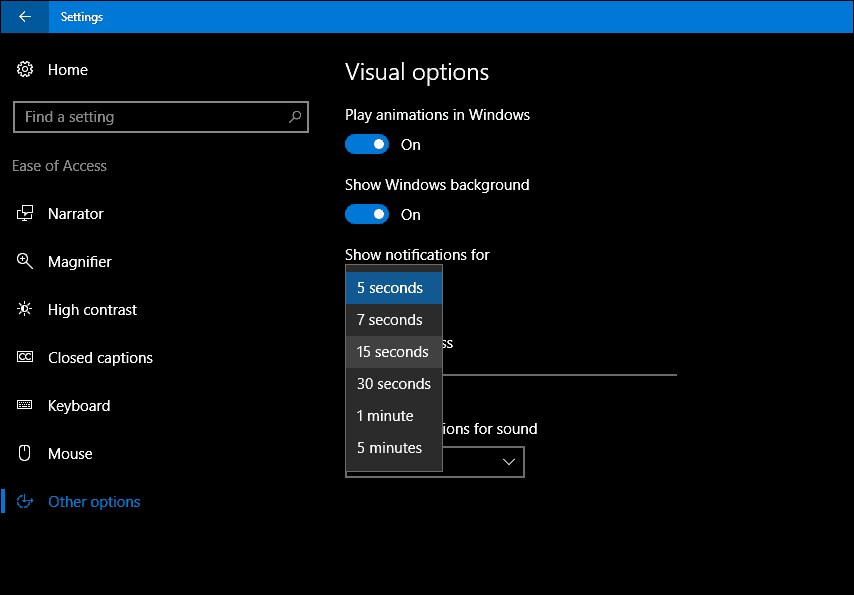 Hogyan lehet hosszabb ideig tartani a Windows 10 értesítéseket a képernyőn