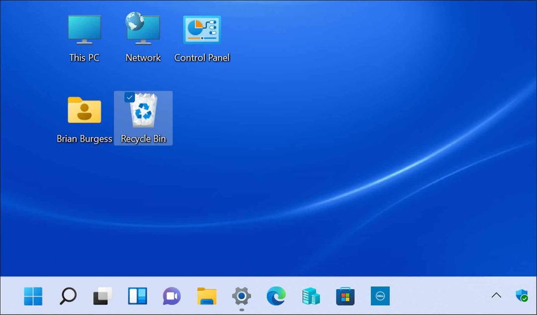 A régi asztali ikonok megjelenítése Windows 11 rendszeren