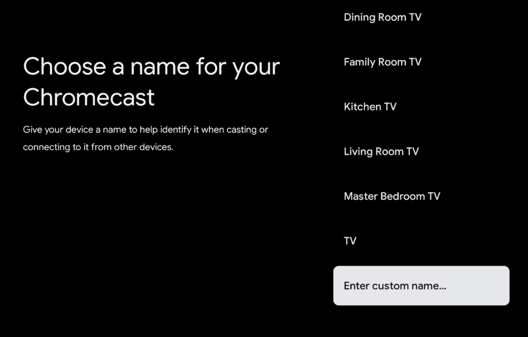 A Chromecast átnevezése a Google TV segítségével