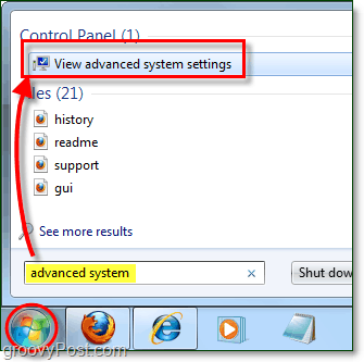 hogyan lehet megnézni a fejlett rendszerteljesítmény-beállításokat a Windows 7 rendszerben