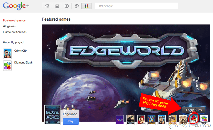 A Google+ hozzáadja a játékokat (anélkül, hogy figyelmen kívül hagyná a bosszantó játékkérések támadását!)