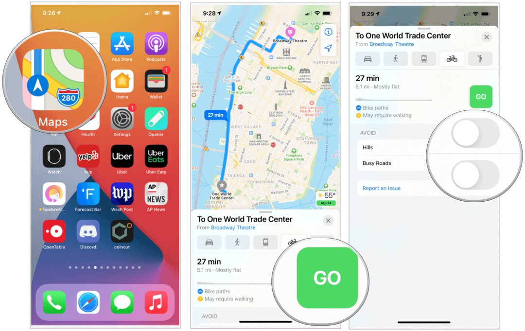 Az iOS 14 térképezi a kerékpározást