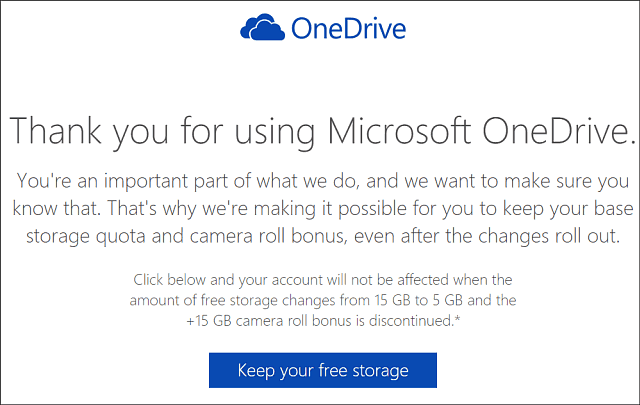 Tartsa a OneDrive 15 GB tárhelyet