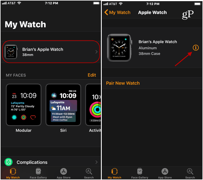 Keresse meg az Apple Watch alkalmazást