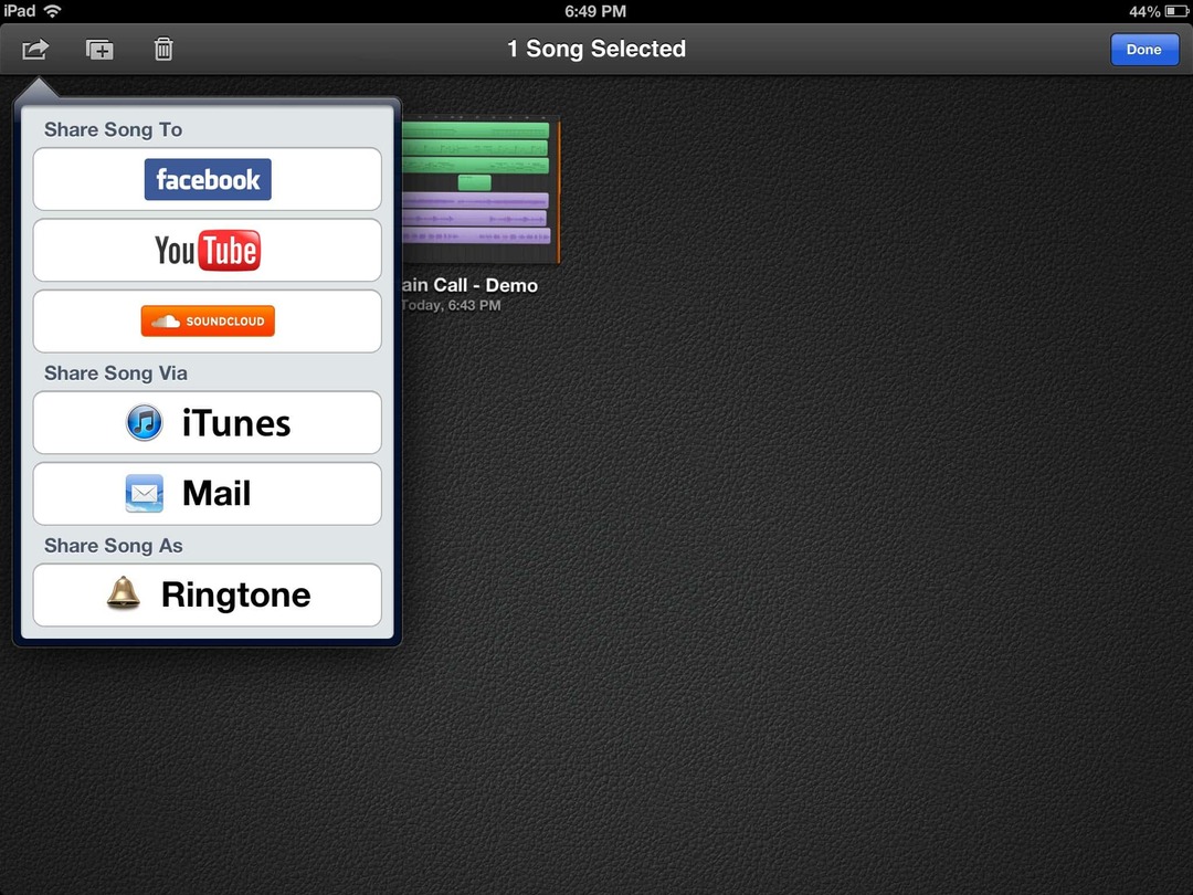 GarageBand iOS fájl importálása a Logic Pro alkalmazásba Mac OS X rendszeren