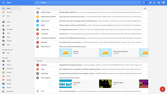 rendetlen postafiók google gmail beérkező levelek