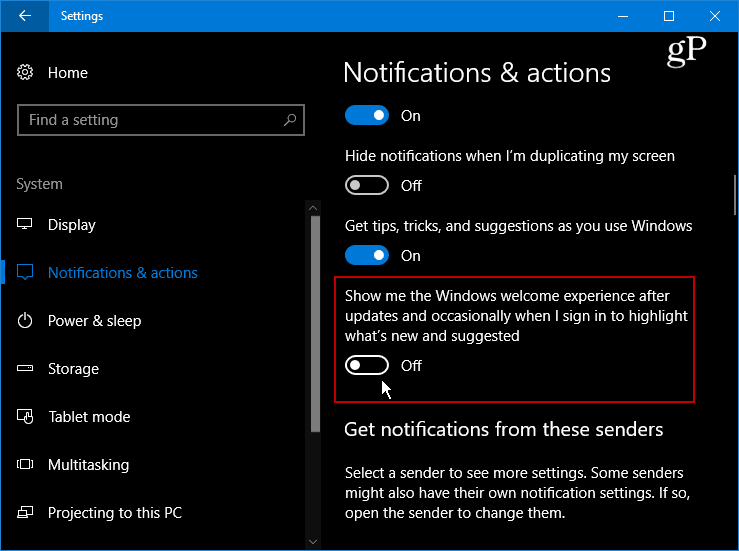 A bosszantó Windows 10 üdvözlőképernyő elrejtése a frissítések után