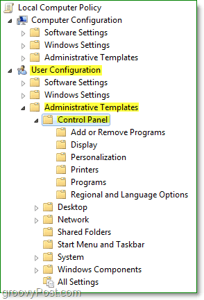 keresse meg a Windows 7 helyi számítógépes házirendjét> <noscript> <img style =