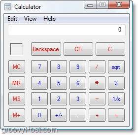 régi Windows Vista számológép
