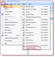 Hogyan lehet létrehozni .PST fájlokat az Outook 2007 vagy az Outlook 2003:: groovyPost.com segítségével