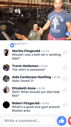 A hírességek edzője, Mike Ryan bemutatja, hogyan kell használni a présgépet ezen a Gold's Gym Facebook Live közvetítésen.