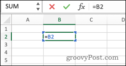 Közvetlen körkörös hivatkozás az Excelben