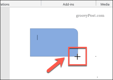 A rajz kurzor a Microsoft Word programban