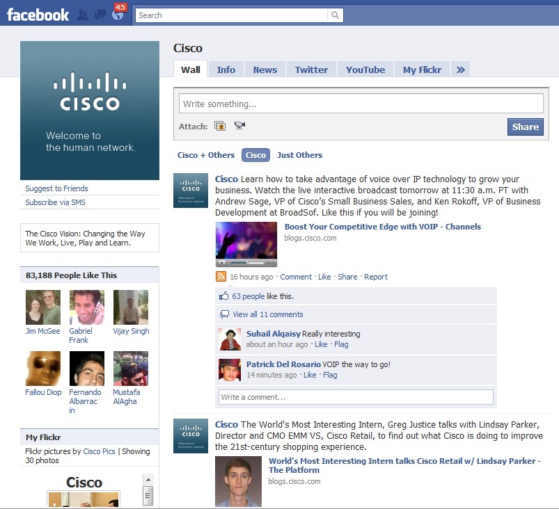 A közösségi média indításával a Cisco több mint 100 000 dollárt takaríthat meg