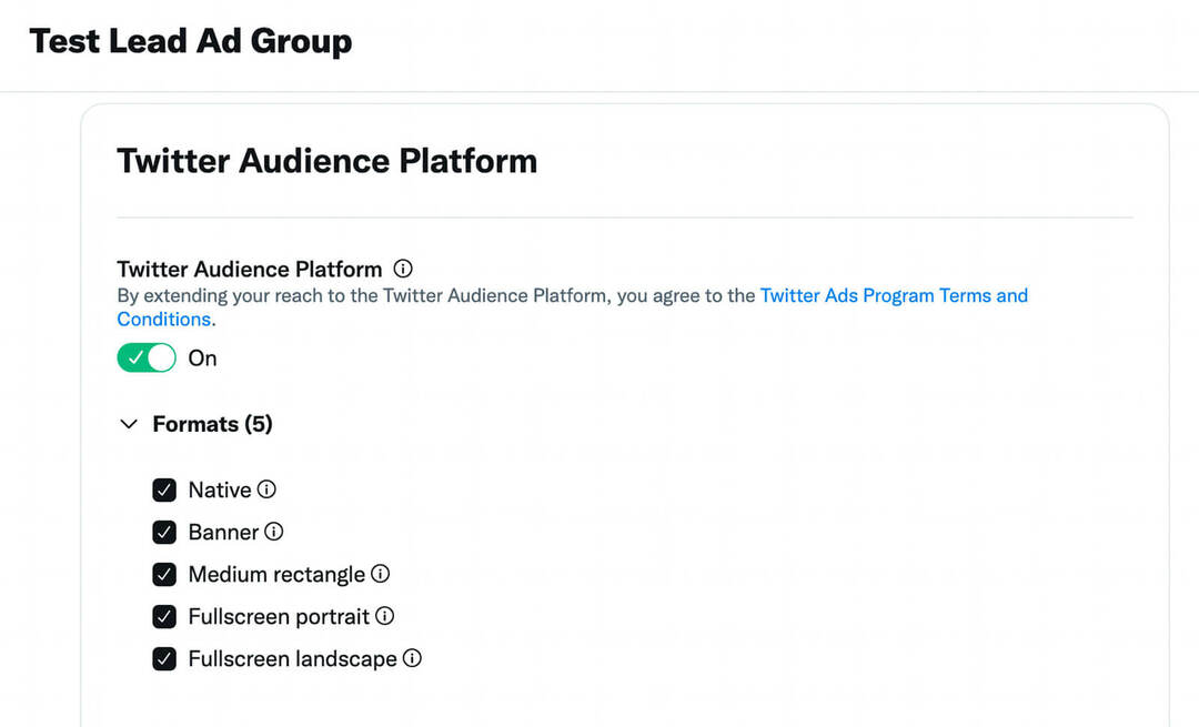 hogyan építsünk fel célközönséget a Twitter-pixel-webhely-forgalom használatával-a-twitter-használat-platform-kiterjesztés-kampány-elérési-kiválasztás-formátum-feltöltés-megjelenítés használatával-felhasználásával kreatívok-példa-25