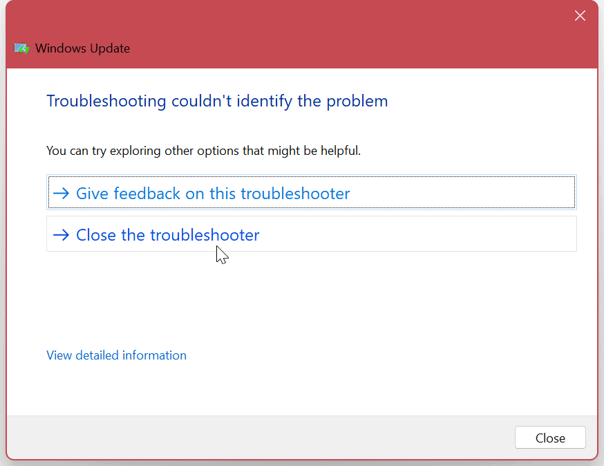 Nincs elég lemezterület a Windows Update szolgáltatáshoz 
