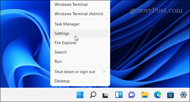Start Beállítások Windows 11